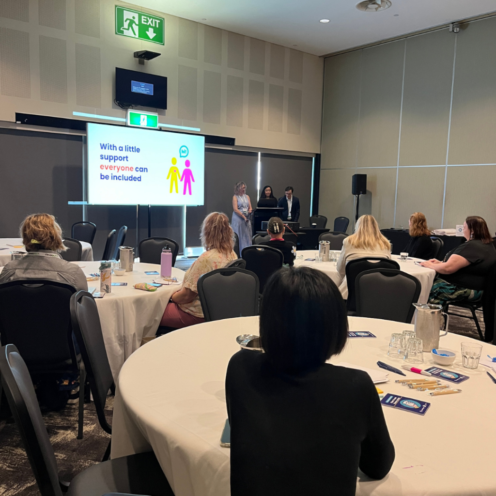 Digital Champions Chris and Sarah presenting at the Australian Library and Information Association Conference 2026