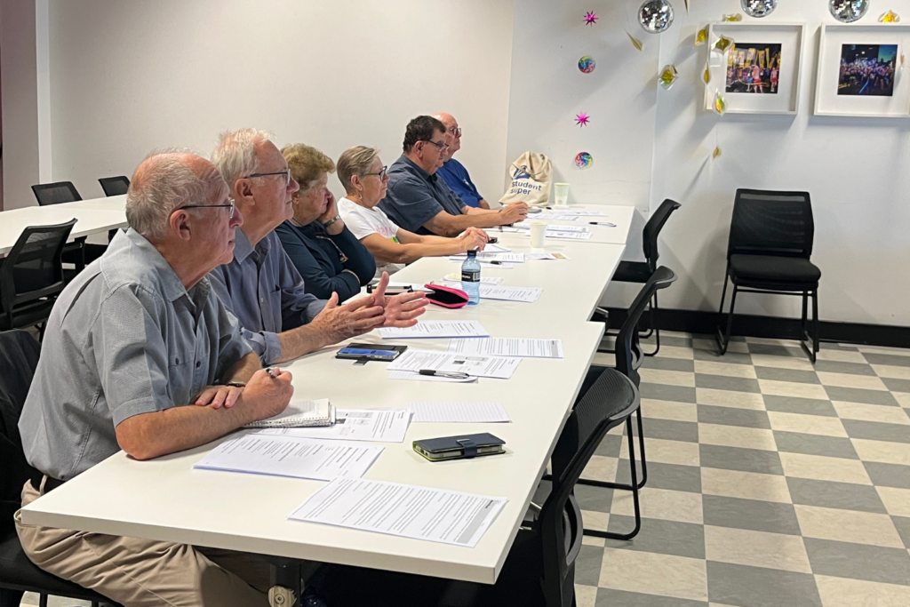 A group of learners in a Be Connected digital skills session