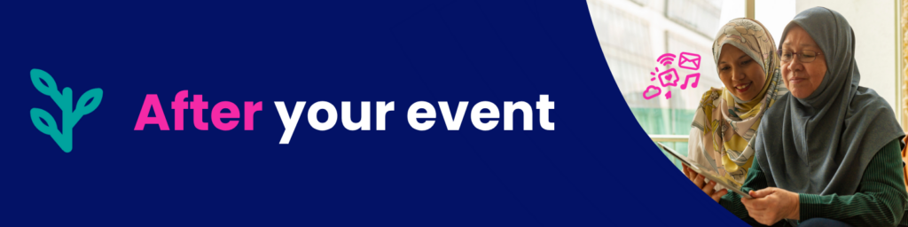 After your event