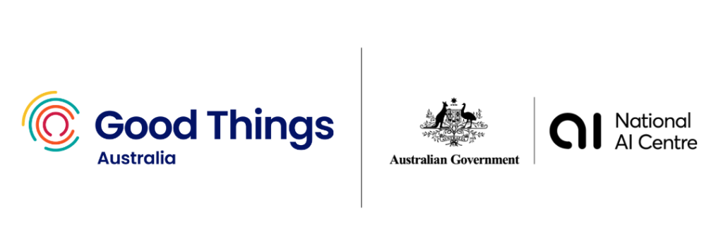 Good Things logo. National AI Centre logo