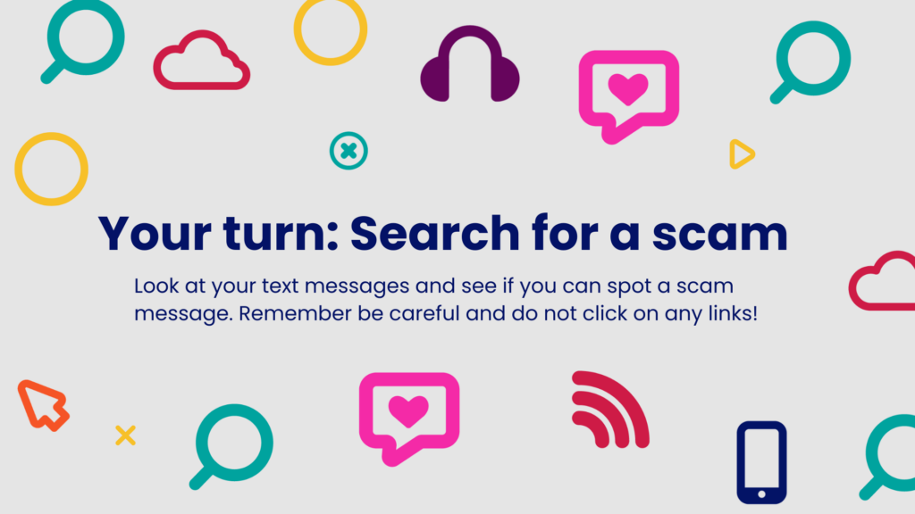 Be a Scam Detective your turn slide